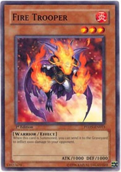 Fire Trooper Phantom Darkness Yu-Gi-Oh! card
