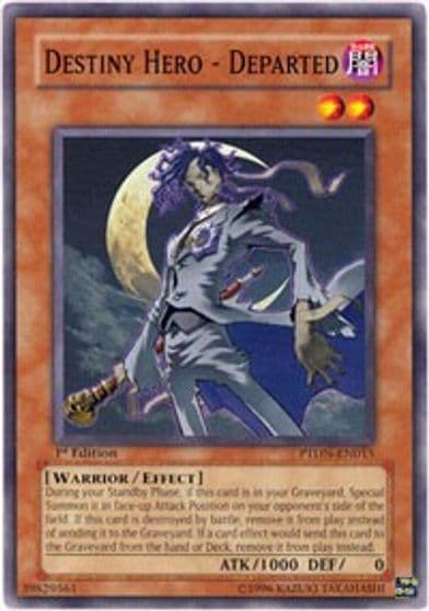 Destiny Hero Departed Phantom Darkness Yu-Gi-Oh! card