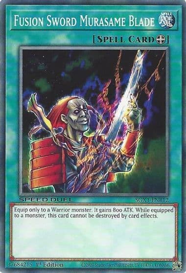 Fusion Sword Murasame Blade Speed Duel GX: Duel Academy Box Yu-Gi-Oh! card