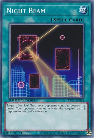 Night Beam Speed Duel GX: Duel Academy Box Yu-Gi-Oh! card
