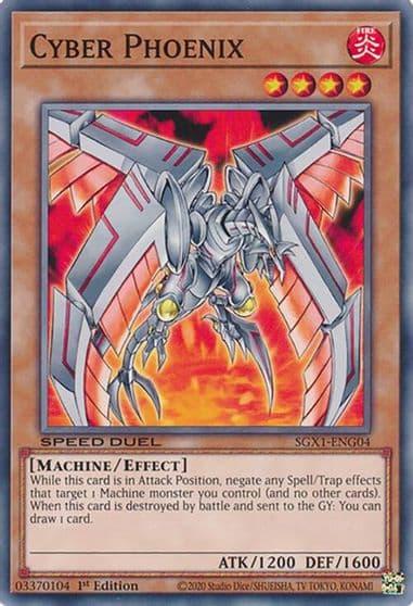 Cyber Phoenix Speed Duel GX: Duel Academy Box Yu-Gi-Oh! card
