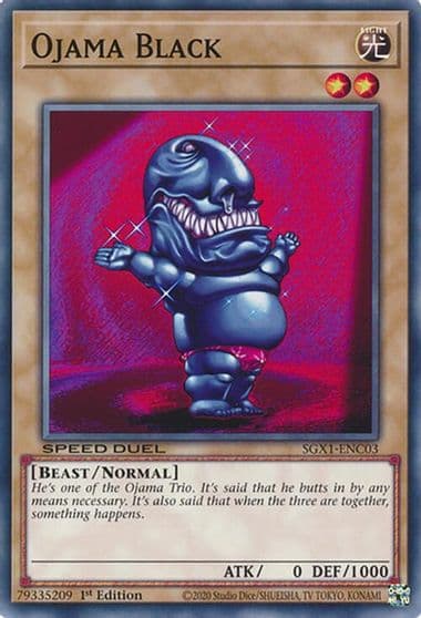 Ojama Black Speed Duel GX: Duel Academy Box Yu-Gi-Oh! card