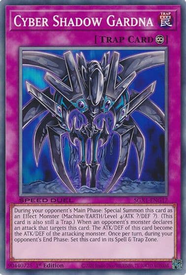 Cyber Shadow Gardna Speed Duel GX: Duel Academy Box Yu-Gi-Oh! card