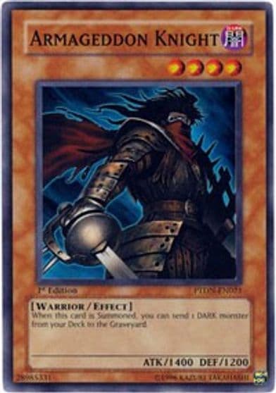 Armageddon Knight Phantom Darkness Yu-Gi-Oh! card