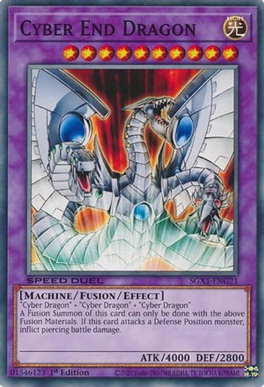 Cyber End Dragon Speed Duel GX: Duel Academy Box Yu-Gi-Oh! card