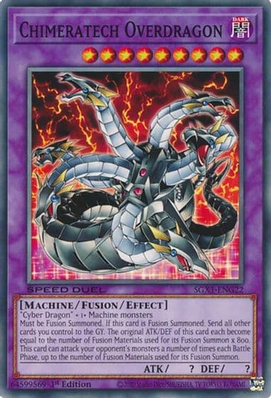 Chimeratech Overdragon Speed Duel GX: Duel Academy Box Yu-Gi-Oh! card