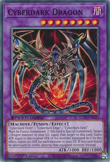 Cyberdark Dragon Speed Duel GX: Duel Academy Box Yu-Gi-Oh! card