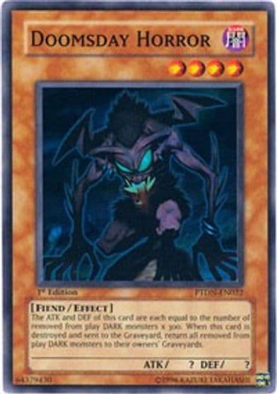 Doomsday Horror Phantom Darkness Yu-Gi-Oh! card