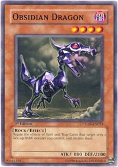 Obsidian Dragon Phantom Darkness Yu-Gi-Oh! card
