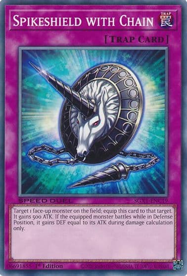 Spikeshield with Chain Speed Duel GX: Duel Academy Box Yu-Gi-Oh! card