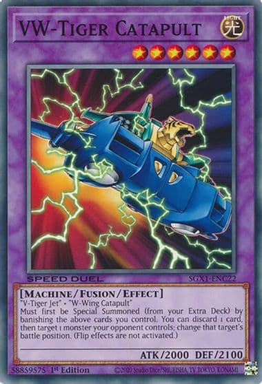 VW Tiger Catapult Speed Duel GX: Duel Academy Box Yu-Gi-Oh! card