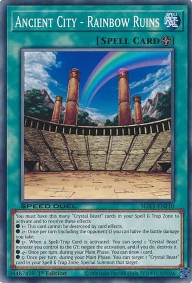 Ancient City Rainbow Ruins Speed Duel GX: Duel Academy Box Yu-Gi-Oh! card
