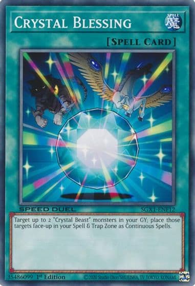 Crystal Blessing Speed Duel GX: Duel Academy Box Yu-Gi-Oh! card