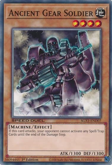 Ancient Gear Soldier Speed Duel GX: Duel Academy Box Yu-Gi-Oh! card