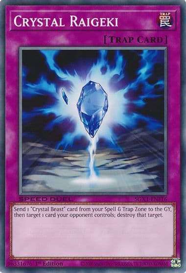 Crystal Raigeki Speed Duel GX: Duel Academy Box Yu-Gi-Oh! card