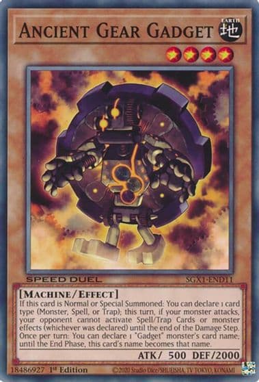 Ancient Gear Gadget Speed Duel GX: Duel Academy Box Yu-Gi-Oh! card