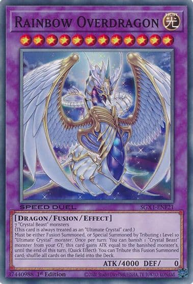Rainbow Overdragon Speed Duel GX: Duel Academy Box Yu-Gi-Oh! card