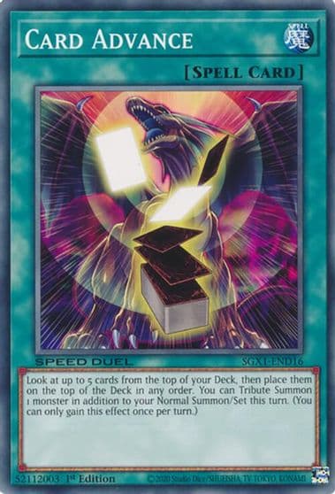 Card Advance Speed Duel GX: Duel Academy Box Yu-Gi-Oh! card
