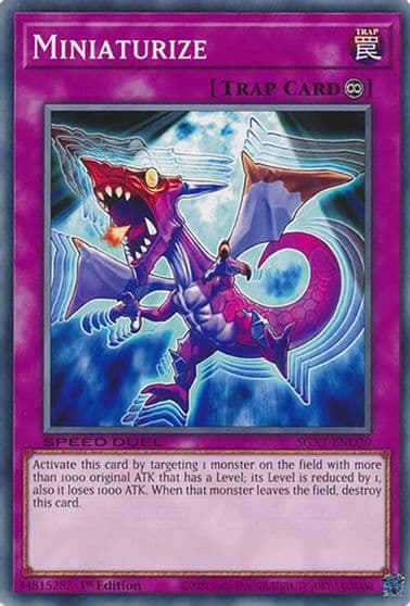 Miniaturize Speed Duel GX: Duel Academy Box Yu-Gi-Oh! card