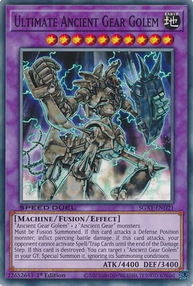 Ultimate Ancient Gear Golem Speed Duel GX: Duel Academy Box Yu-Gi-Oh! card