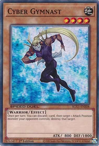 Cyber Gymnast Speed Duel GX: Duel Academy Box Yu-Gi-Oh! card