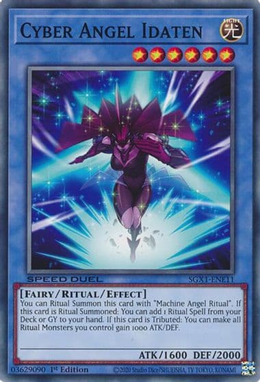 Cyber Angel Idaten Speed Duel GX: Duel Academy Box Yu-Gi-Oh! card