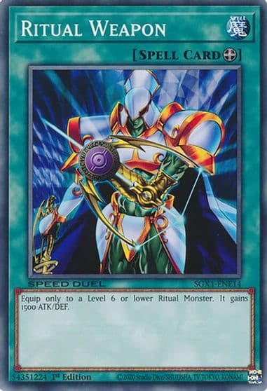 Ritual Weapon Speed Duel GX: Duel Academy Box Yu-Gi-Oh! card