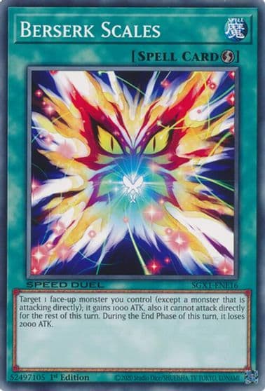 Berserk Scales Speed Duel GX: Duel Academy Box Yu-Gi-Oh! card