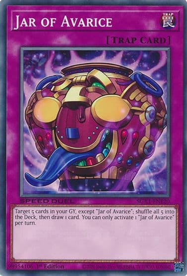 Jar of Avarice Speed Duel GX: Duel Academy Box Yu-Gi-Oh! card