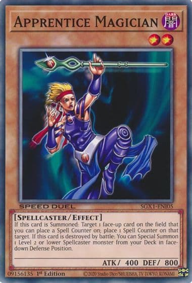 Apprentice Magician Speed Duel GX: Duel Academy Box Yu-Gi-Oh! card