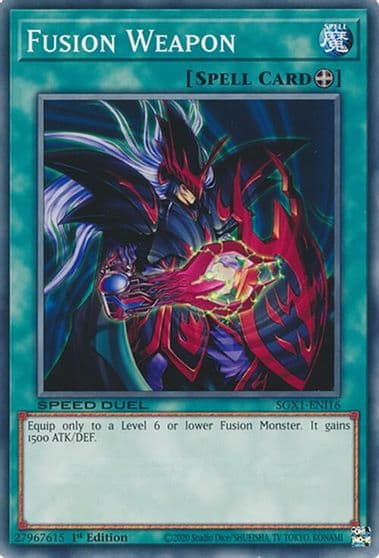 Fusion Weapon Speed Duel GX: Duel Academy Box Yu-Gi-Oh! card