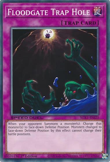 Floodgate Trap Hole Speed Duel GX: Duel Academy Box Yu-Gi-Oh! card