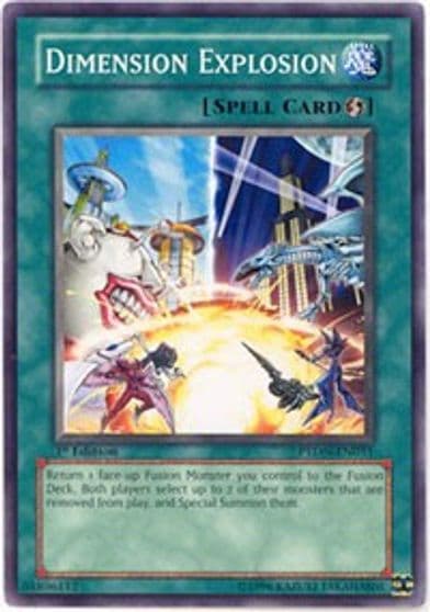 Dimension Explosion Phantom Darkness Yu-Gi-Oh! card