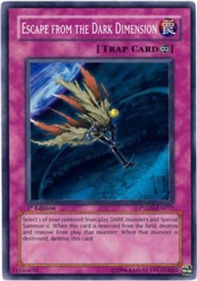 Escape from the Dark Dimension Phantom Darkness Yu-Gi-Oh! card