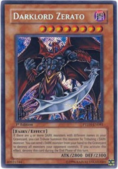 Darklord Zerato Phantom Darkness Yu-Gi-Oh! card