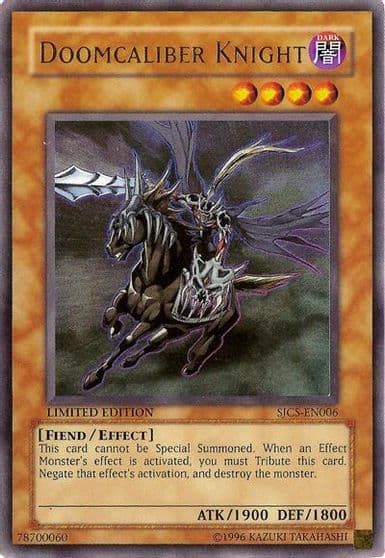 Doomcaliber Knight Shonen Jump Championship Series Prize Cards Yu-Gi-Oh! card