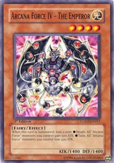 Arcana Force IV The Emperor Light of Destruction Yu-Gi-Oh! card