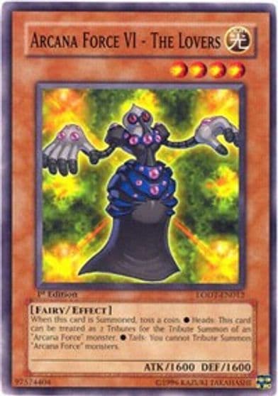 Arcana Force VI The Lovers Light of Destruction Yu-Gi-Oh! card