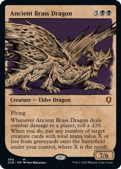 Ancient Brass Dragon Showcase Commander Legends: Battle for Baldur's Gate Magic card