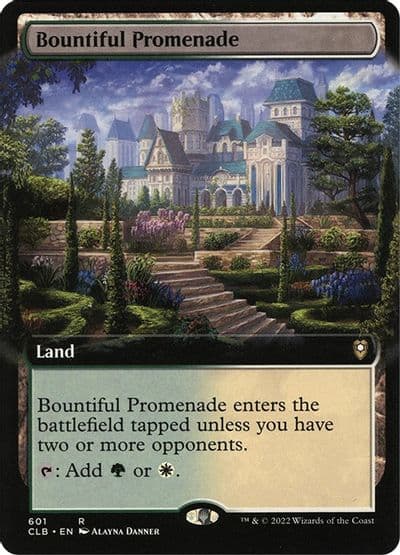 Bountiful Promenade Extended Art Commander Legends: Battle for Baldur's Gate Magic card