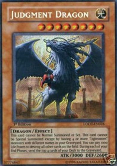 Judgment Dragon Light of Destruction Yu-Gi-Oh! card