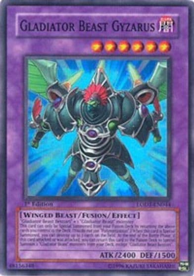 Gladiator Beast Gyzarus Light of Destruction Yu-Gi-Oh! card