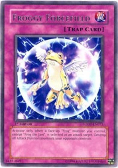Froggy Forcefield Light of Destruction Yu-Gi-Oh! card