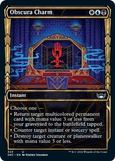 Obscura Charm Showcase Streets of New Capenna Magic card