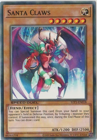 Santa Claws Speed Duel: Tournament Pack 3 Yu-Gi-Oh! card