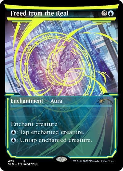 Freed from the Real Neon Yellow Secret Lair Drop Series Magic card