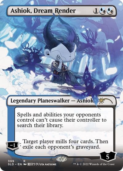 Ashiok Dream Render Borderless Secret Lair Drop Series Magic card
