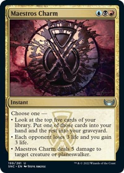 Maestros Charm Streets of New Capenna Magic card