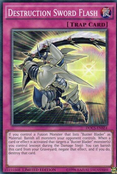 Destruction Sword Flash Dimension of Chaos Yu-Gi-Oh! card