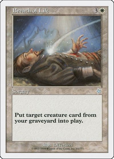 Breath of Life Starter 1999 Magic card